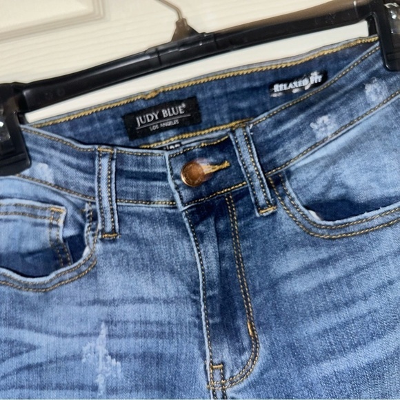 Judy Blue women’s relaxed fit distressed denim jeans 5 27 contemporary - Picture 7 of 9